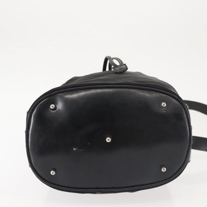 Gucci Vintage Bamboo Bucket Bag Nylon and Leather, BLACK, NYLON, Bag