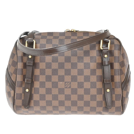 Louis Vuitton Rivington Satchel Damier, BROWN, CANVAS, Shoulder bag