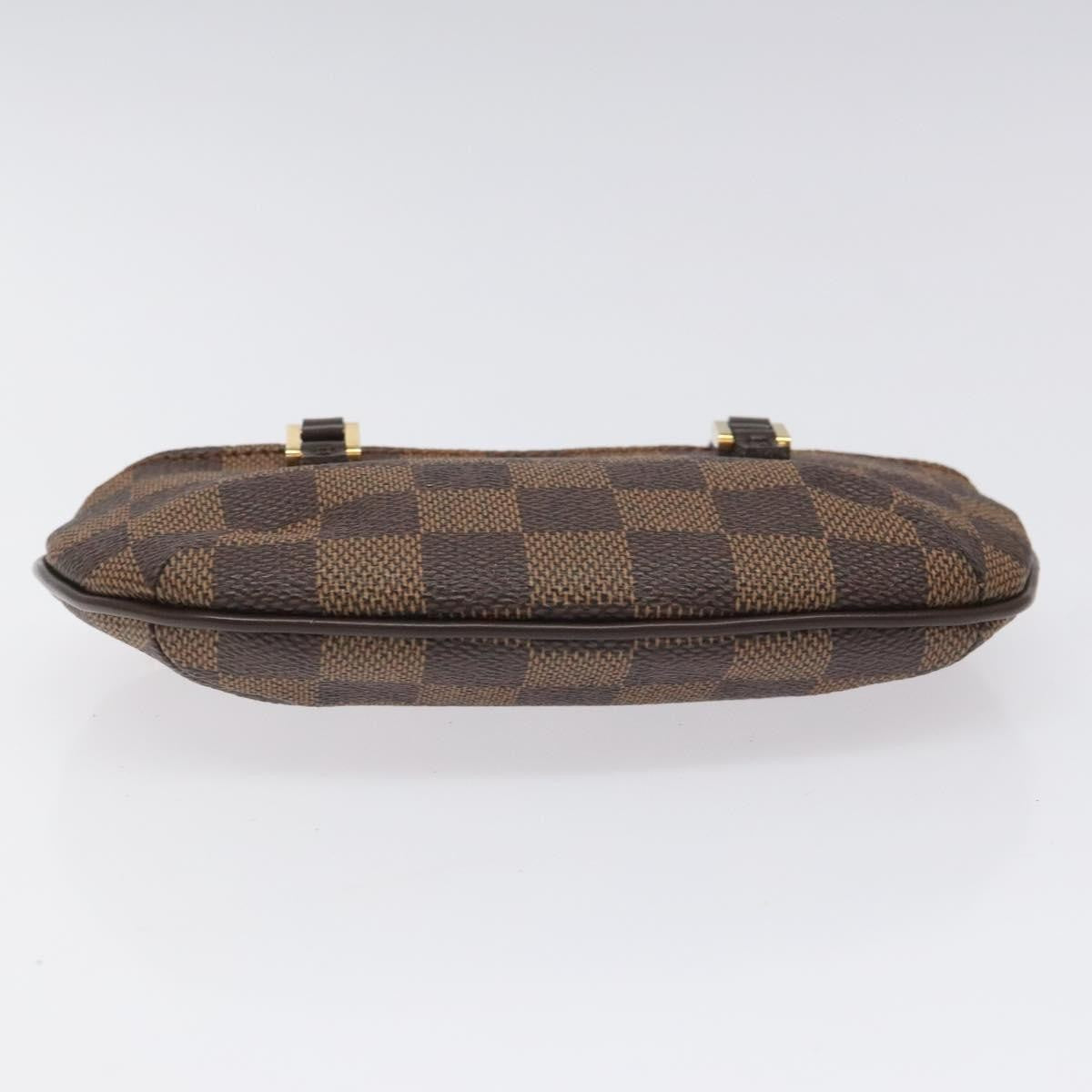 Louis Vuitton Manosque Pochette Damier, BROWN, CANVAS, Clutche & pouche