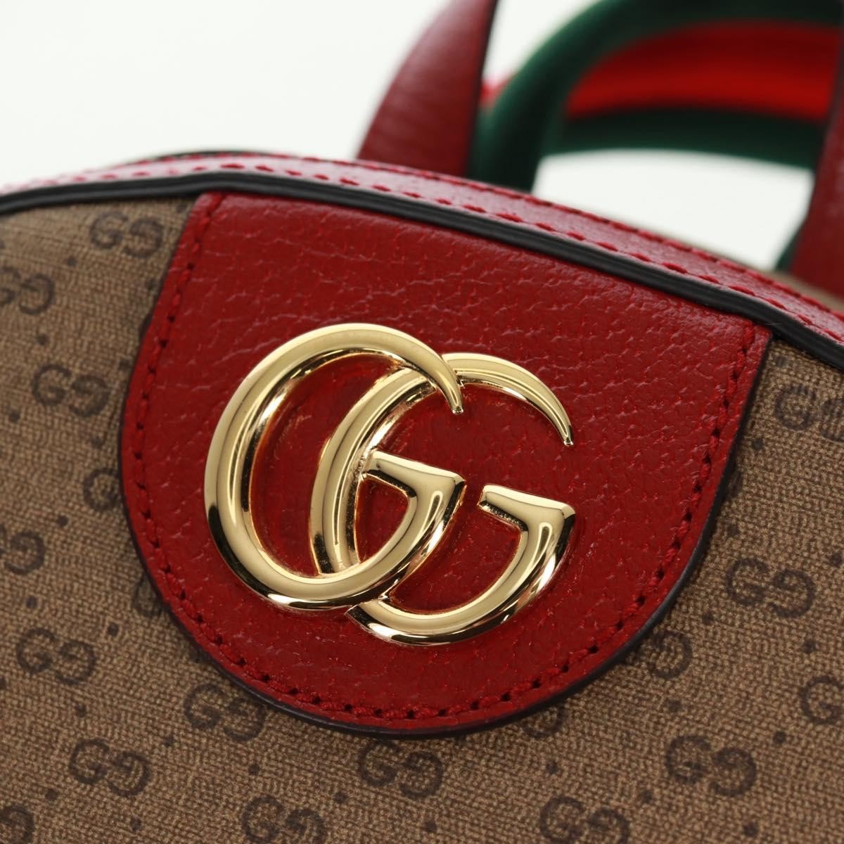 Gucci Doraemon Zip Backpack Printed Mini GG Coated Canvas, Beige, Canvas, Backpack