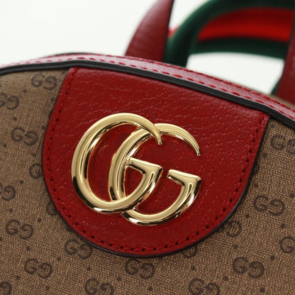 Gucci Doraemon Zip Backpack Printed Mini GG Coated Canvas, Beige, Canvas, Backpack