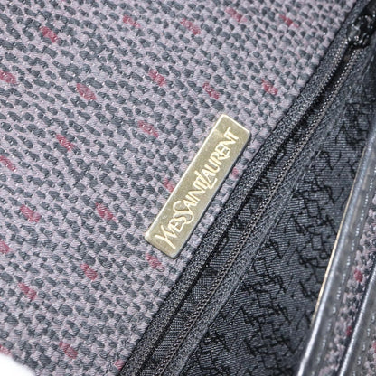 Saint Laurent Vintage Shoulder Bag Canvas, GRAY, CANVAS, Shoulder bag