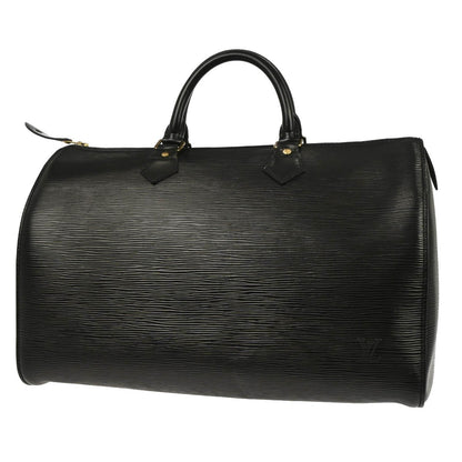 Louis Vuitton Speedy Handbag Epi Leather, BLACK, LEATHER, Handbag