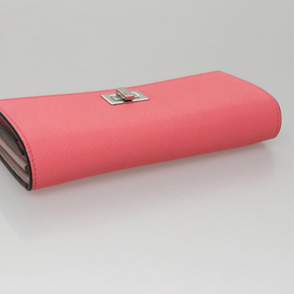 Fendi Peekaboo Wallet Leather, PINK, LEATHER, Wallets