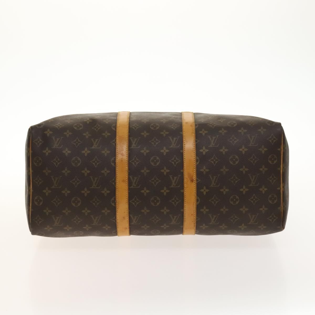 Louis Vuitton Keepall Bag Monogram Canvas, BROWN, CANVAS, Travel bag