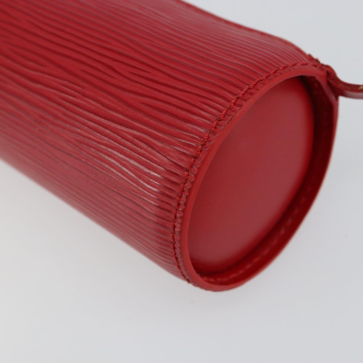 Louis Vuitton Soufflot Pochette Epi Leather, RED, LEATHER, Clutche & pouche