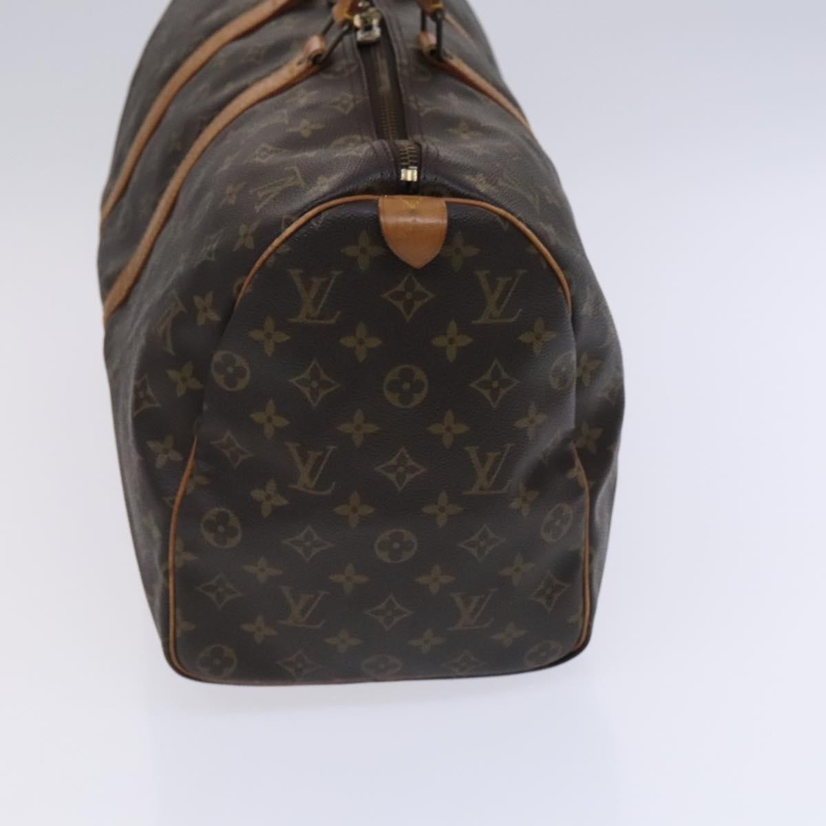 Louis Vuitton Keepall Bag Monogram Canvas, BROWN, CANVAS, Travel bag