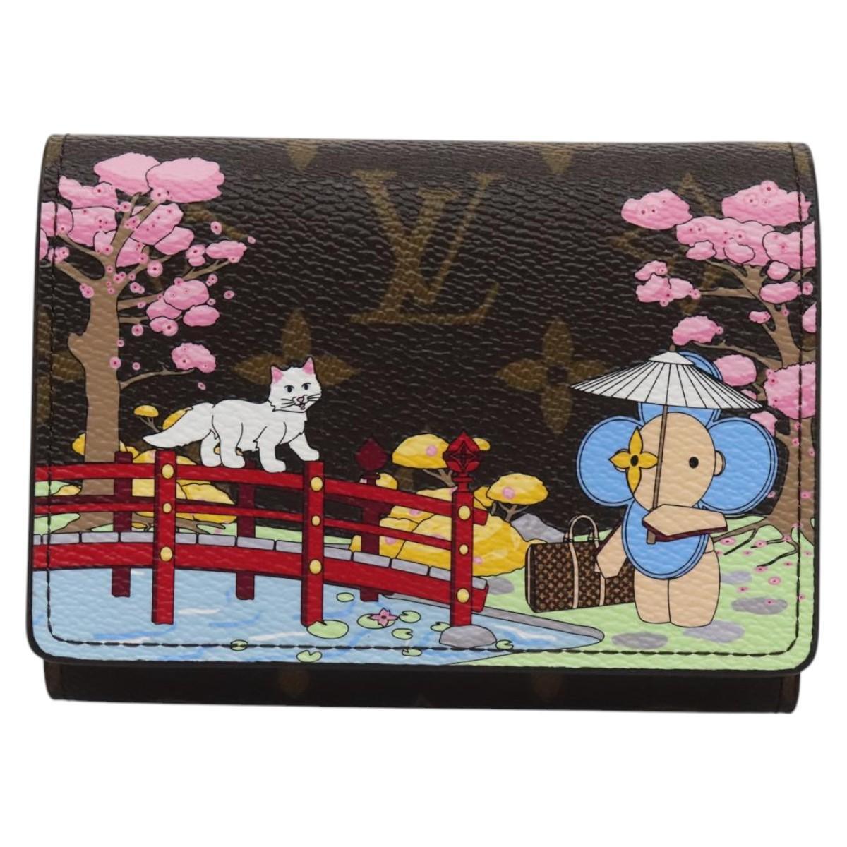 Louis Vuitton Victorine wallet Monogram Vivienne Japan Garden, BROWN, CANVAS, Wallets