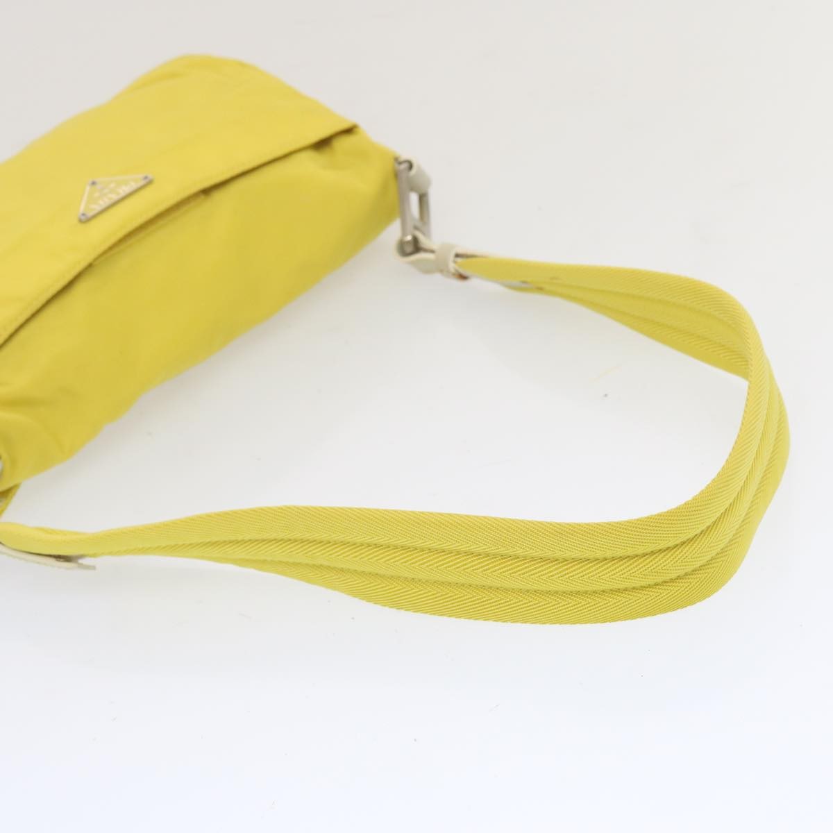 Prada Vintage Shoulder Bag Tessuto, Yellow, Nylon, Shoulder Bag