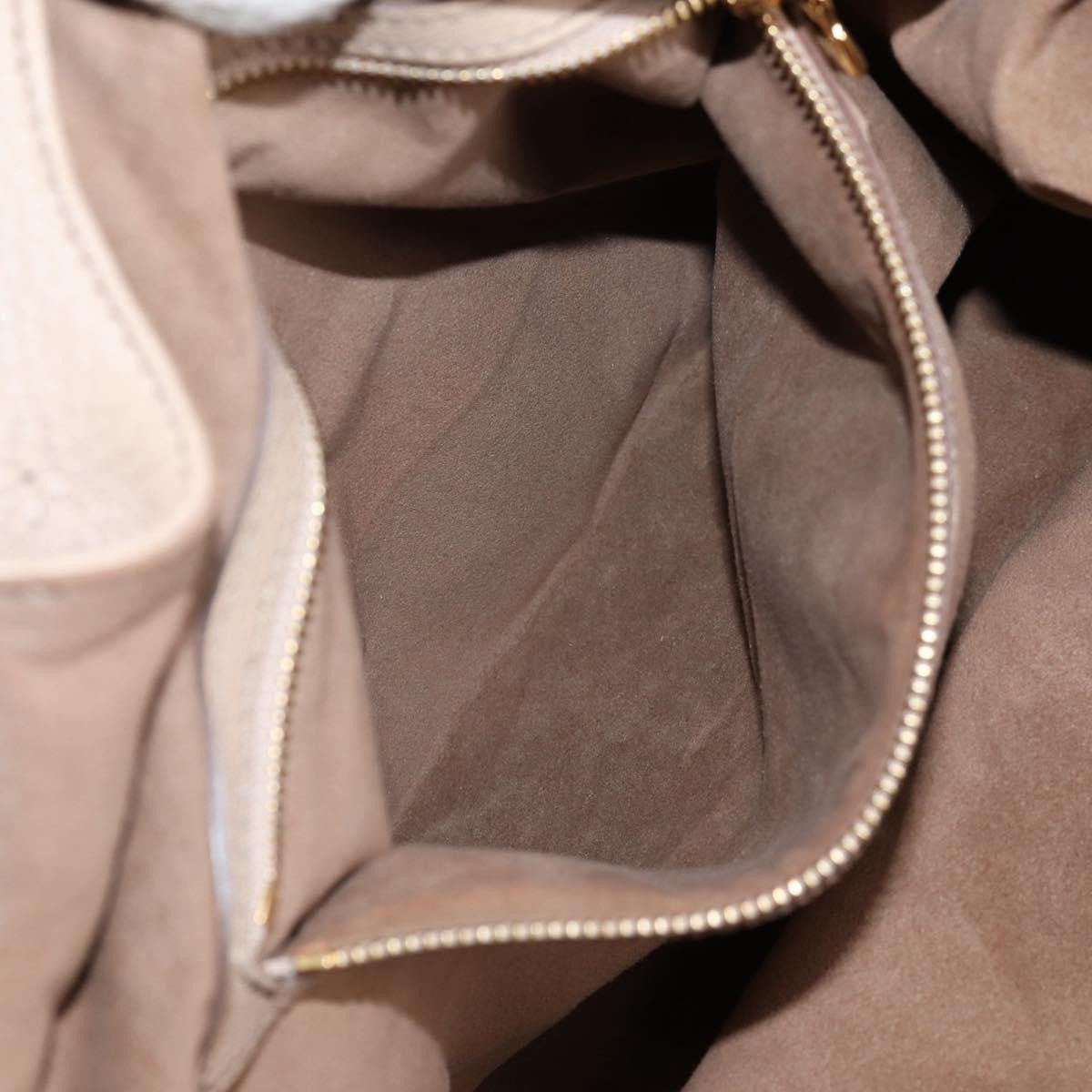 Louis Vuitton XL Hobo Mahina Leather, BEIGE, LEATHER, Tote bag