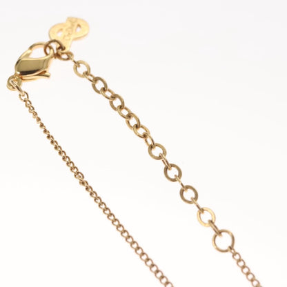 Christian Dior Logo Heart Pendant Necklace Metal, GOLD, METAL, Necklace