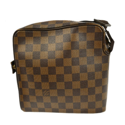 Louis Vuitton Olav Handbag Damier, BROWN, CANVAS, Shoulder bag