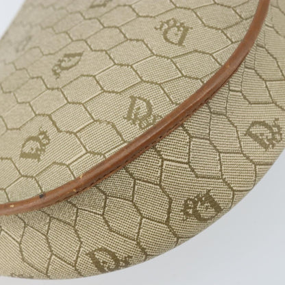 Christian Dior Vintage Honeycomb Shoulder Bag Canvas and Leather, BEIGE, CANVAS, Shoulder bag