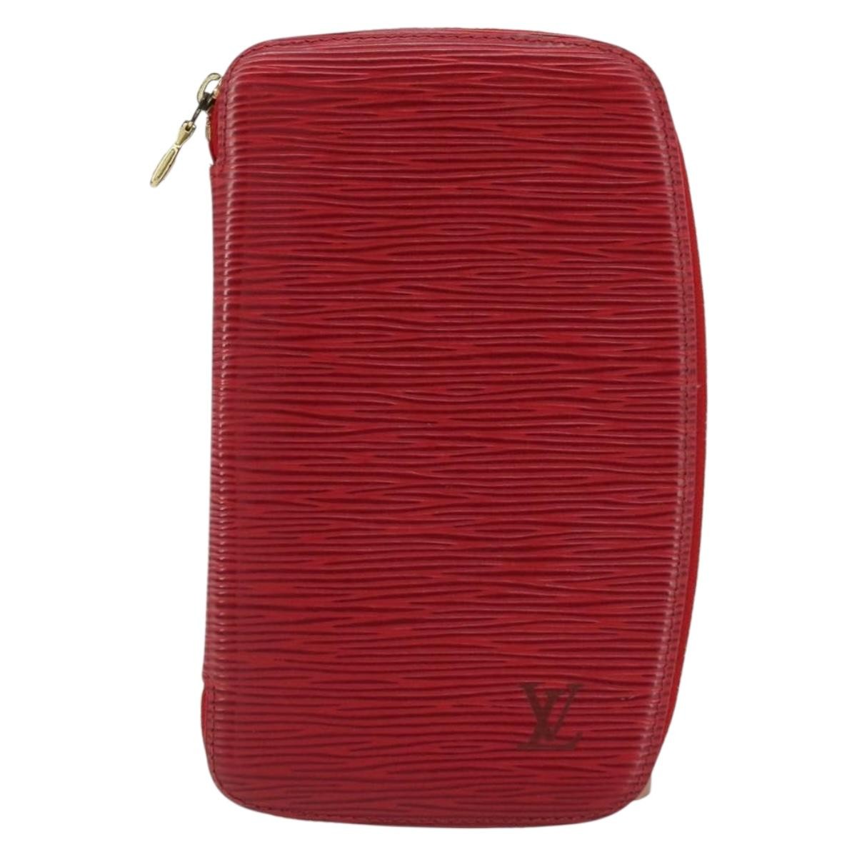 Louis Vuitton Geode Organizer Wallet Epi Leather, Red, Leather, Wallet