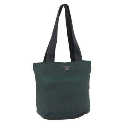 Prada Vintage Zip Tote Tessuto, Green, Nylon, Tote Bag