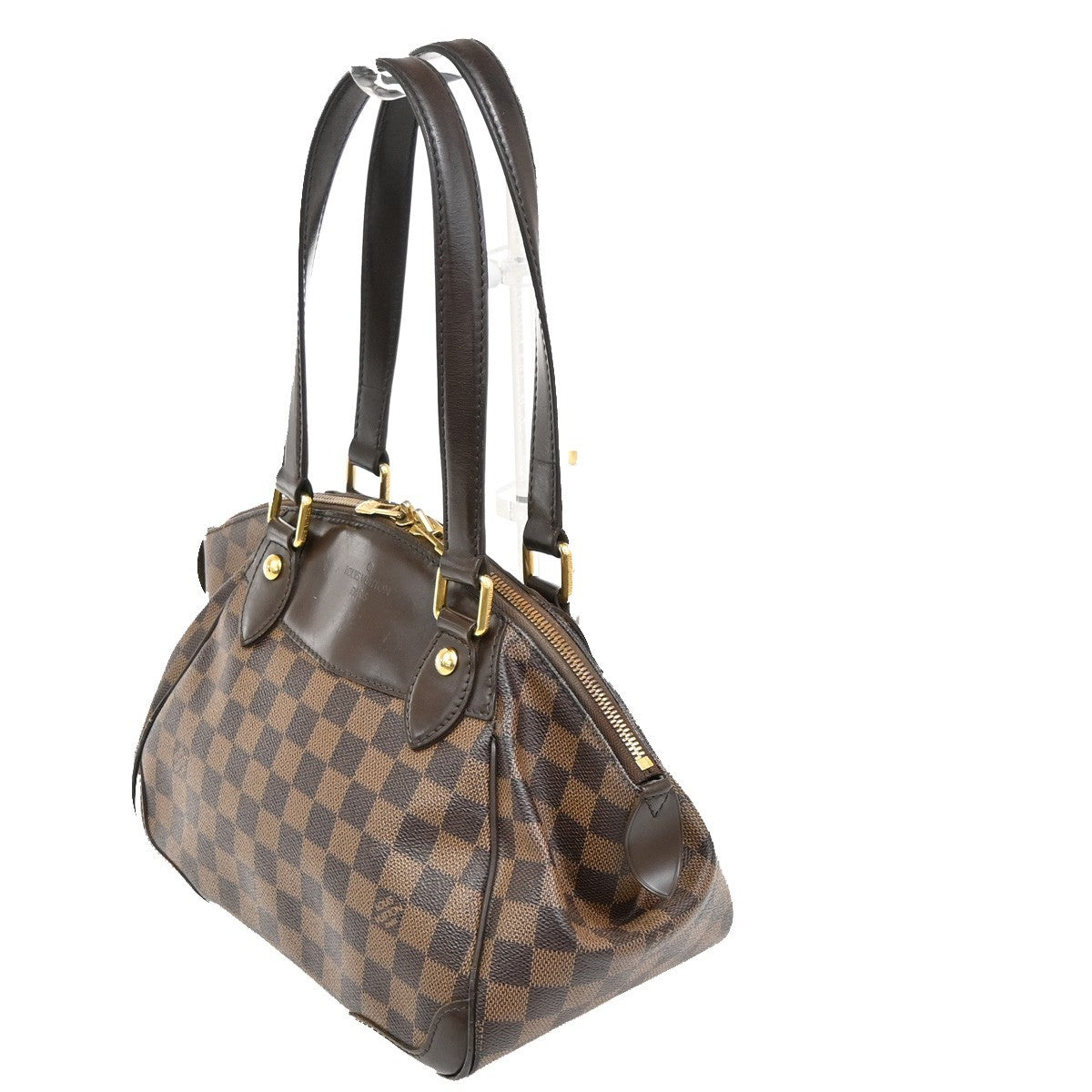 Louis Vuitton Verona Handbag Damier, BROWN, CANVAS, Shoulder bag