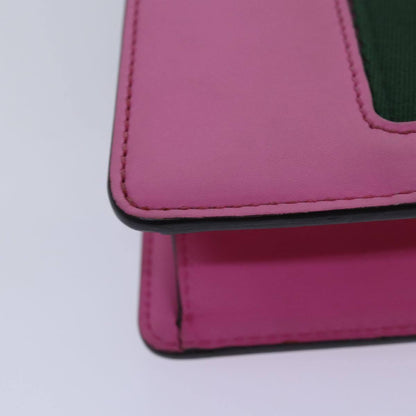 Gucci Sylvie Chain Shoulder Bag Leather, PINK, LEATHER, Shoulder bag