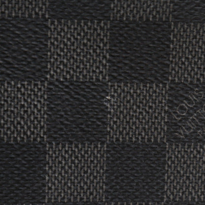 Louis Vuitton Zip Around Pochette Jour Damier Graphite, BLACK, CANVAS, Clutche & pouche