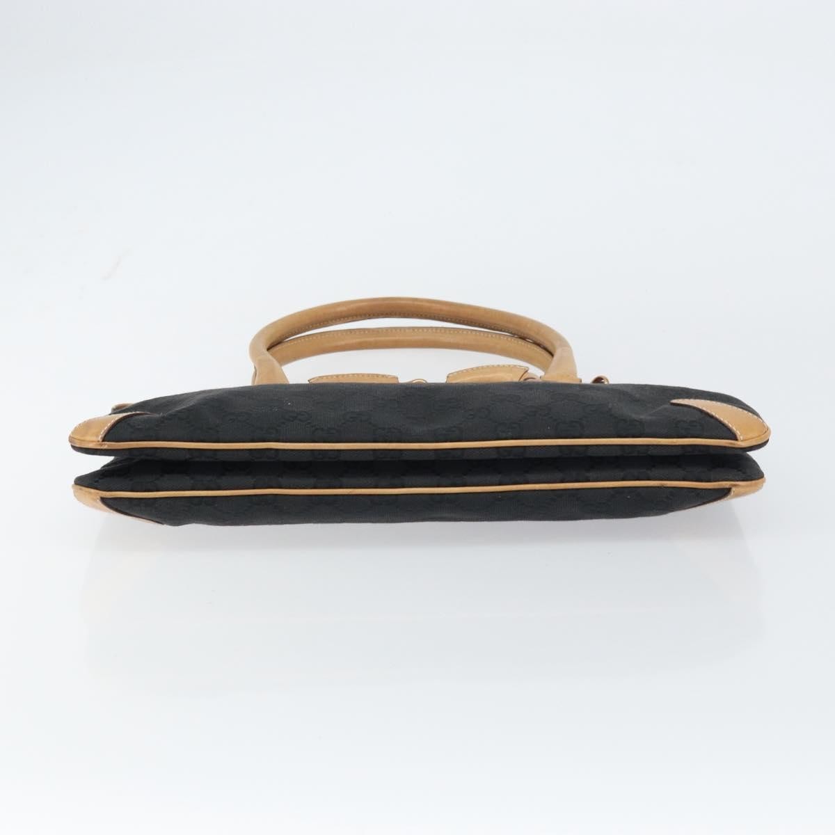 Gucci Horsebit Bracket Tote GG Canvas, BLACK, CANVAS, Tote bag
