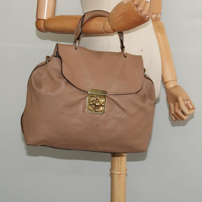 Chloe Elsie Convertible Satchel Leather, BEIGE, LEATHER, Handbag