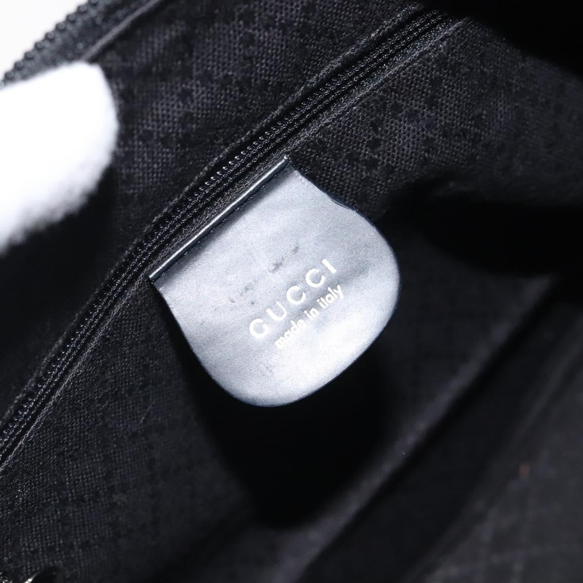 Gucci Vintage Bamboo Shoulder Bag Nylon, BLACK, NYLON, Shoulder bag