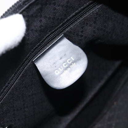 Gucci Vintage Bamboo Shoulder Bag Nylon, BLACK, NYLON, Shoulder bag