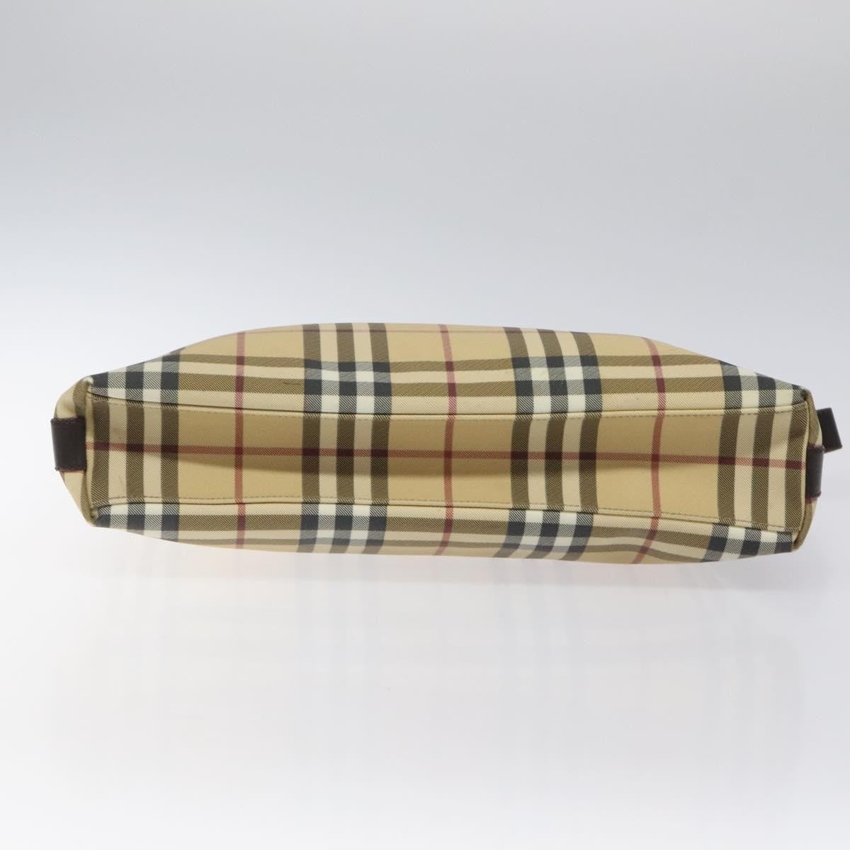 Burberry Shoulder Bag Nova Check Canvas, BEIGE, CANVAS, Shoulder bag