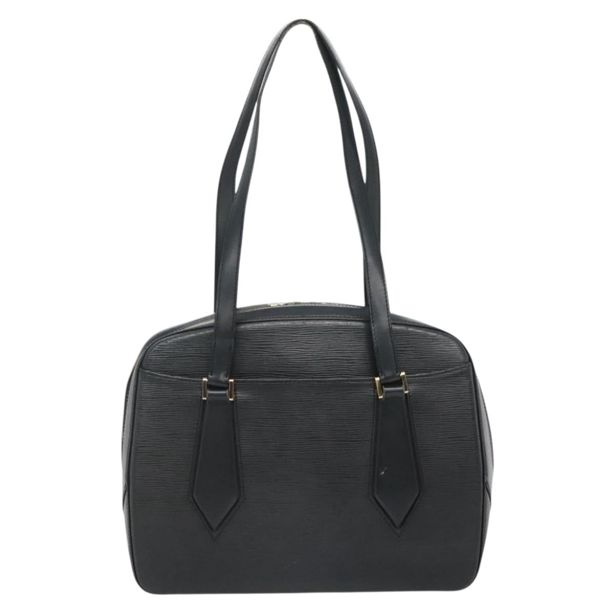 Louis Vuitton Voltaire Handbag Epi Leather, BLACK, LEATHER, Handbag