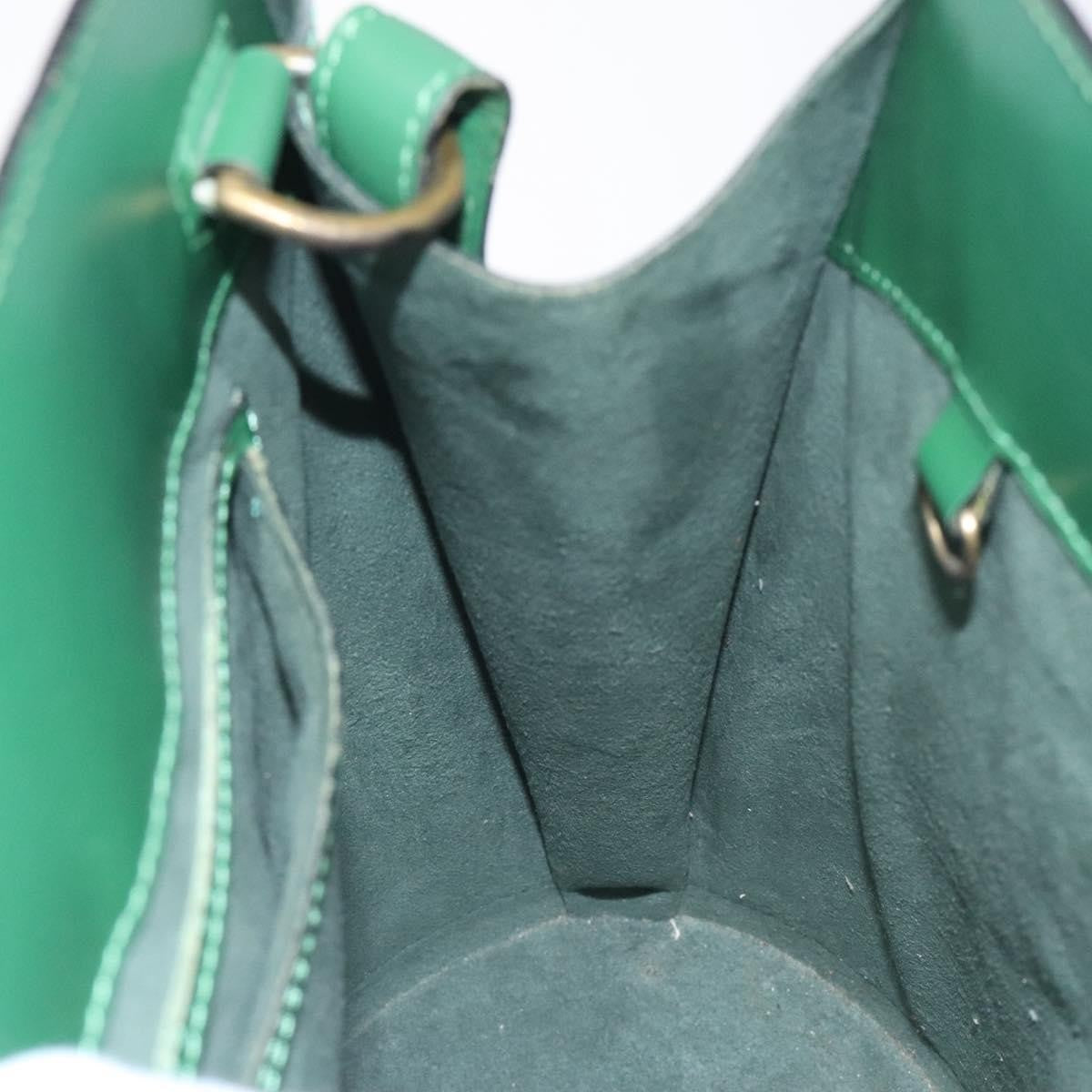 Louis Vuitton Cluny Shoulder Bag Epi Leather, GREEN, LEATHER, Shoulder bag