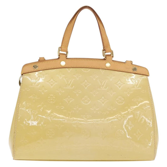Louis Vuitton Brea Handbag Monogram Vernis, BEIGE, PATENT_LEATHER, Handbag