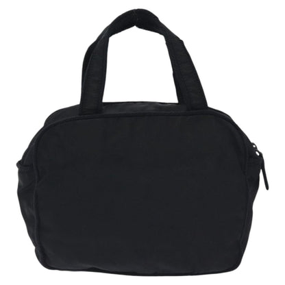 Prada Vintage Zip Handbag Tessuto, BLACK, NYLON, Handbag