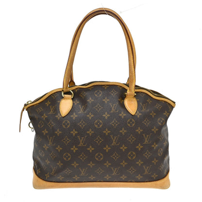 Louis Vuitton Lockit Handbag Monogram Canvas, Brown, Canvas, Shoulder Bag