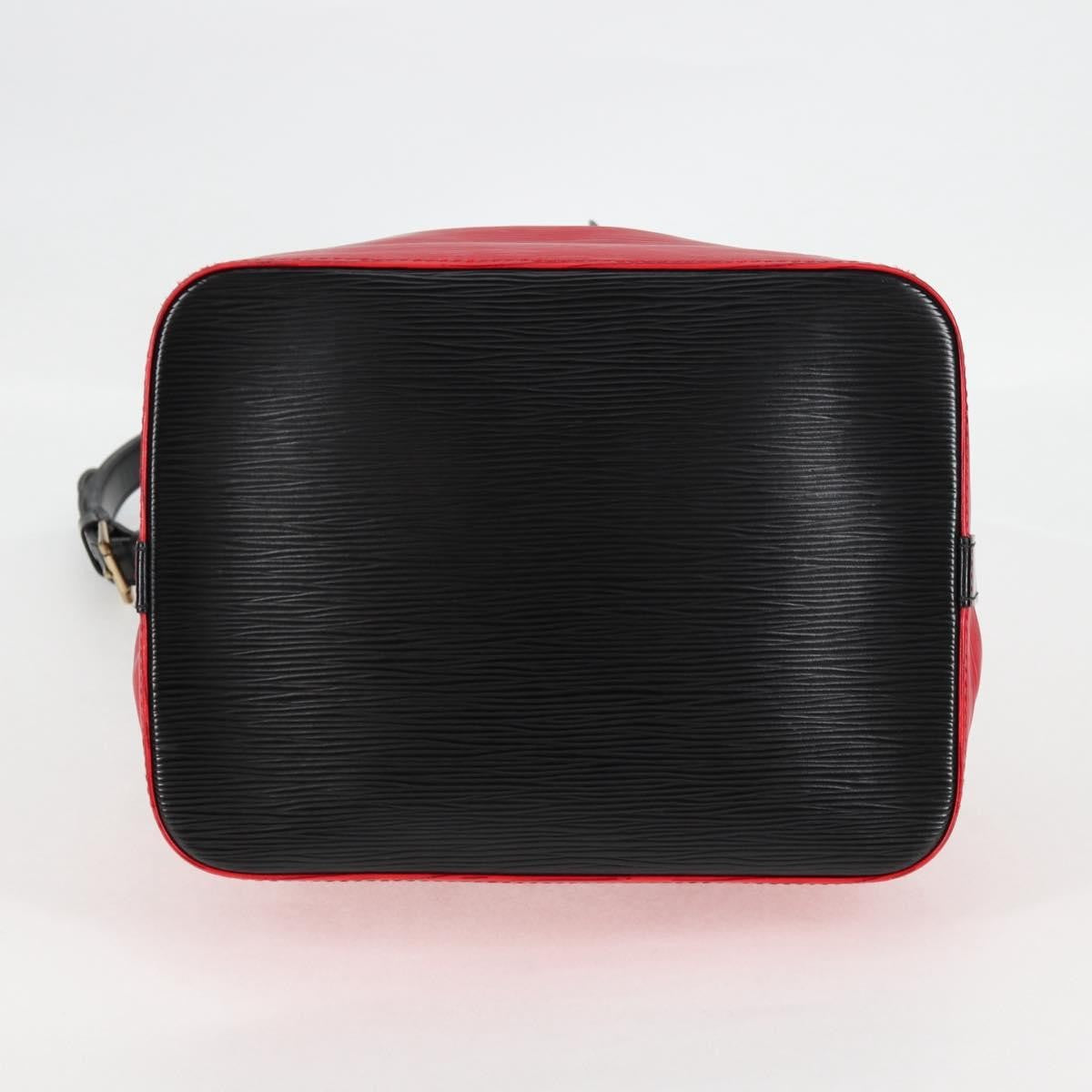 Louis Vuitton Bicolor Petit Noe Handbag Epi Leather, RED, LEATHER, Shoulder bag