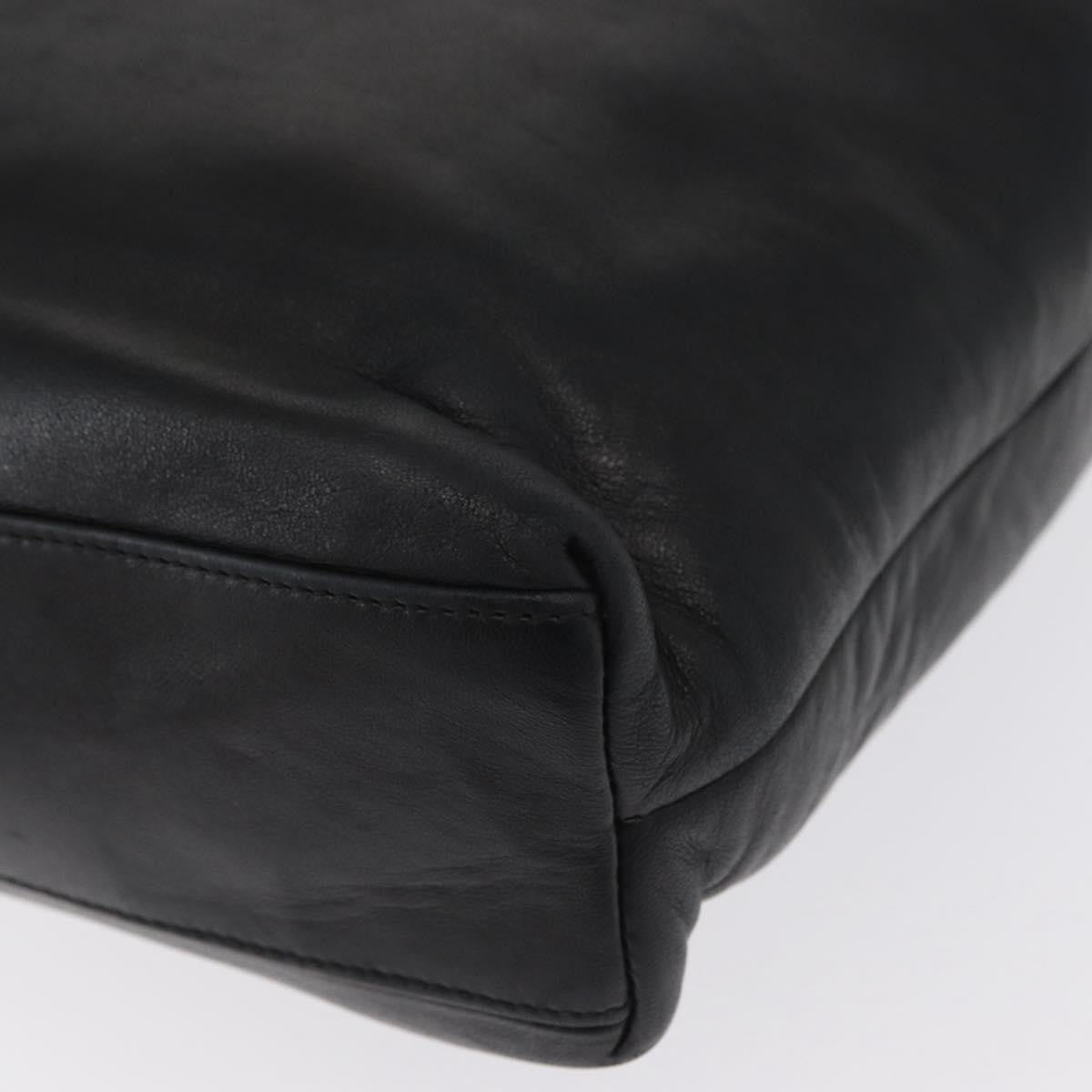 Salvatore Ferragamo Vintage Shoulder Bag Leather, BLACK, LEATHER, Shoulder bag