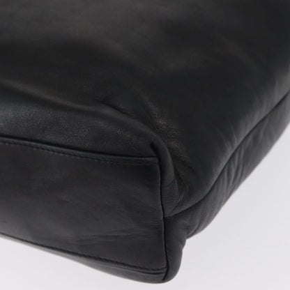 Salvatore Ferragamo Vintage Shoulder Bag Leather, BLACK, LEATHER, Shoulder bag