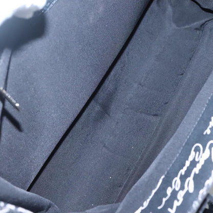 Chanel Resin Tote Printed Canvas, BLACK, CANVAS, Tote bag