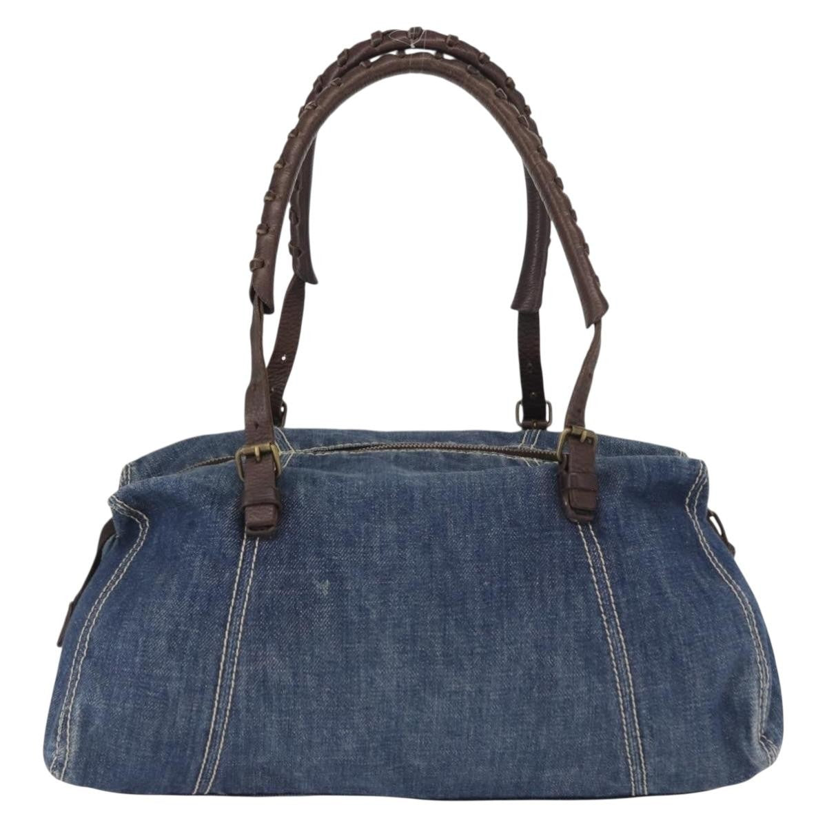 Miu Miu Shoulder Bag Denim, BLUE, CANVAS, Shoulder bag