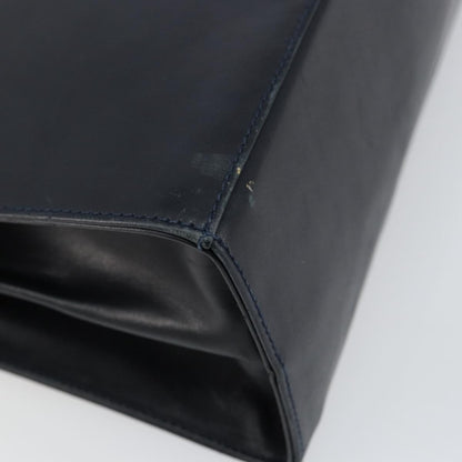 Salvatore Ferragamo Gancini Convertible Top Handle Bag Leather, NAVY, LEATHER, Handbag