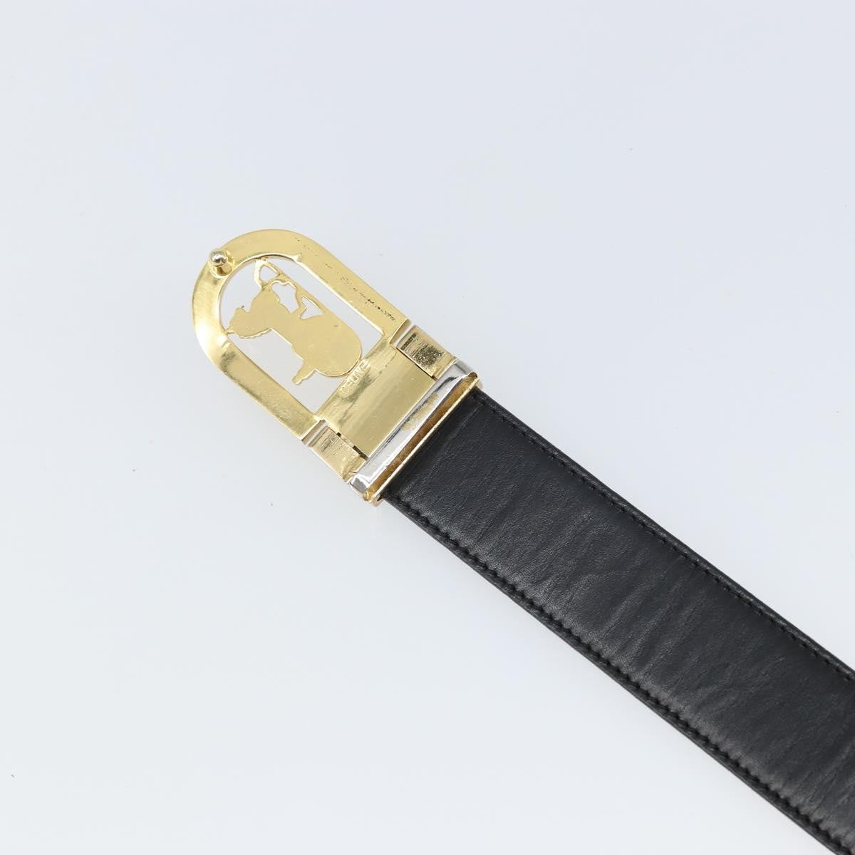 Celine Belt Leather with Metal, BROWN, LEATHER, Belts
