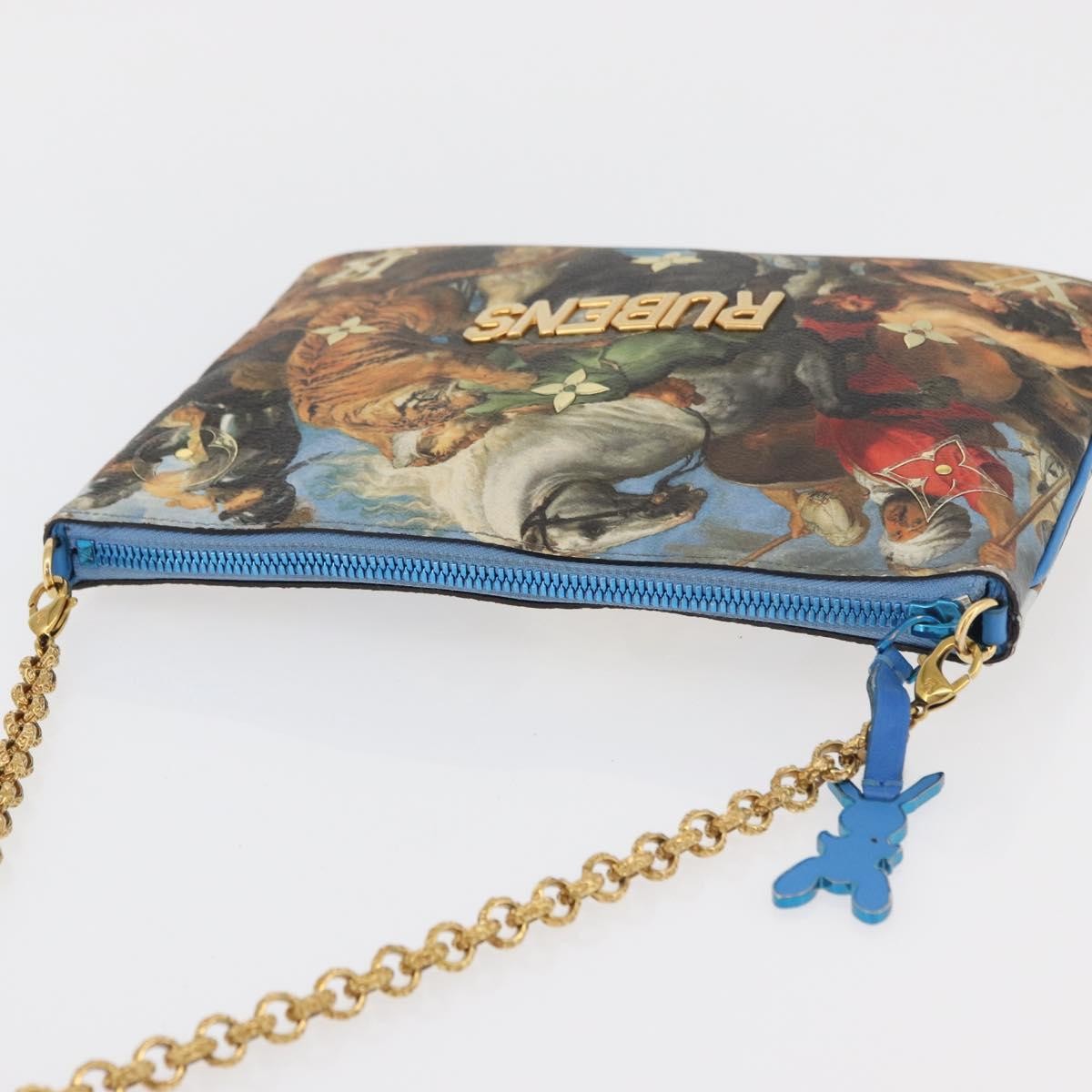 Louis Vuitton Pochette Clutch Limited Edition Jeff Koons Monet Print Canvas, Multicolour, Canvas, Clutch
