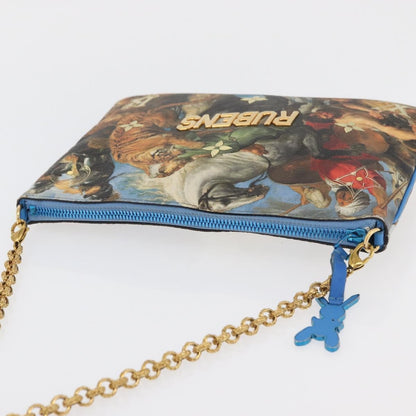Louis Vuitton Pochette Clutch Limited Edition Jeff Koons Monet Print Canvas, Multicolour, Canvas, Clutch