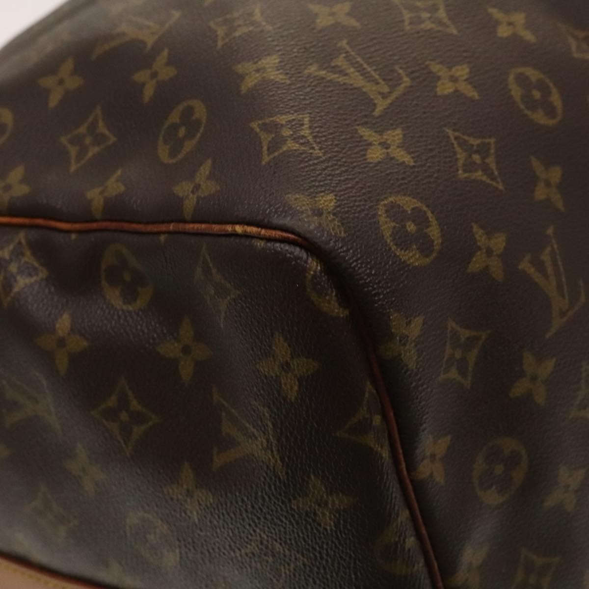 Louis Vuitton Keepall Bandouliere Bag Monogram Canvas, BROWN, CANVAS, Travel bag