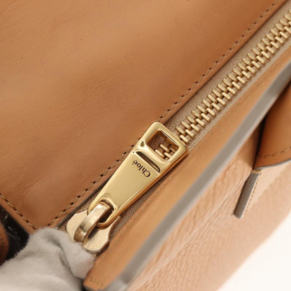 Chloe Cate Satchel Leather, Beige, Leather, Tote Bag