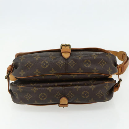 Louis Vuitton Saumur Handbag Monogram Canvas, Brown, Canvas, Shoulder Bag