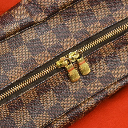 Louis Vuitton Naviglio Handbag Damier, BROWN, CANVAS, Shoulder bag