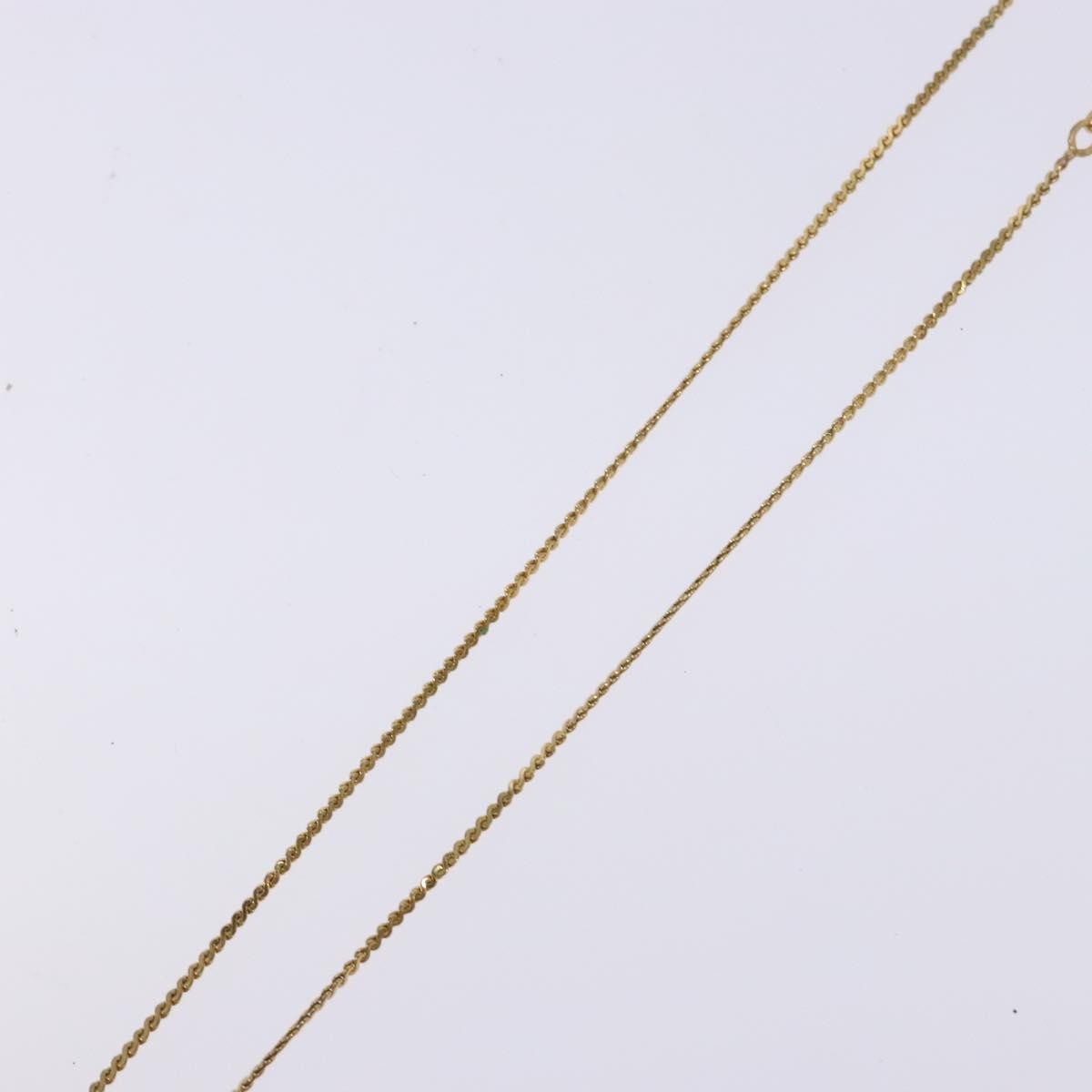 Christian Dior CD Round Pendant Necklace Metal, GOLD, METAL, Necklace