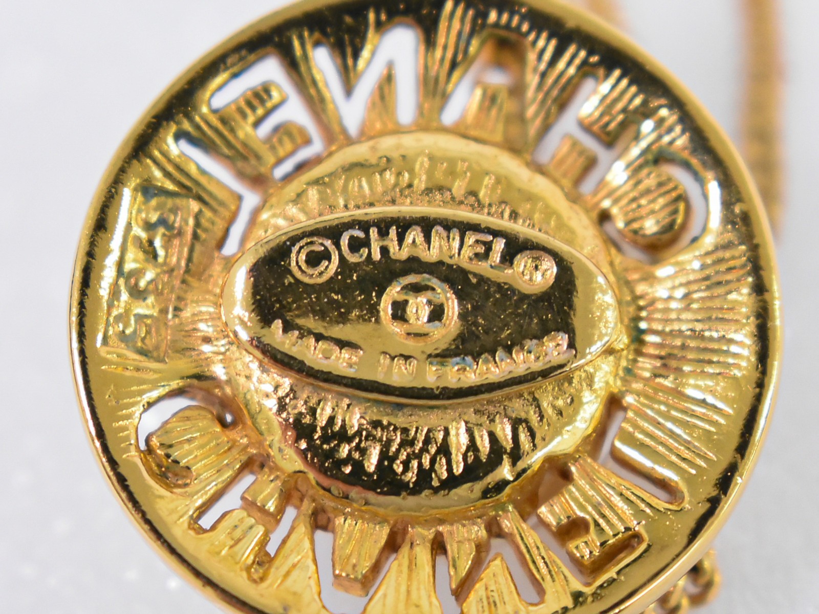 Chanel Chain Around Pearl Necklace Metal with Faux Pearls, GOLD, GOLD_PLATED, Pendant & Charms