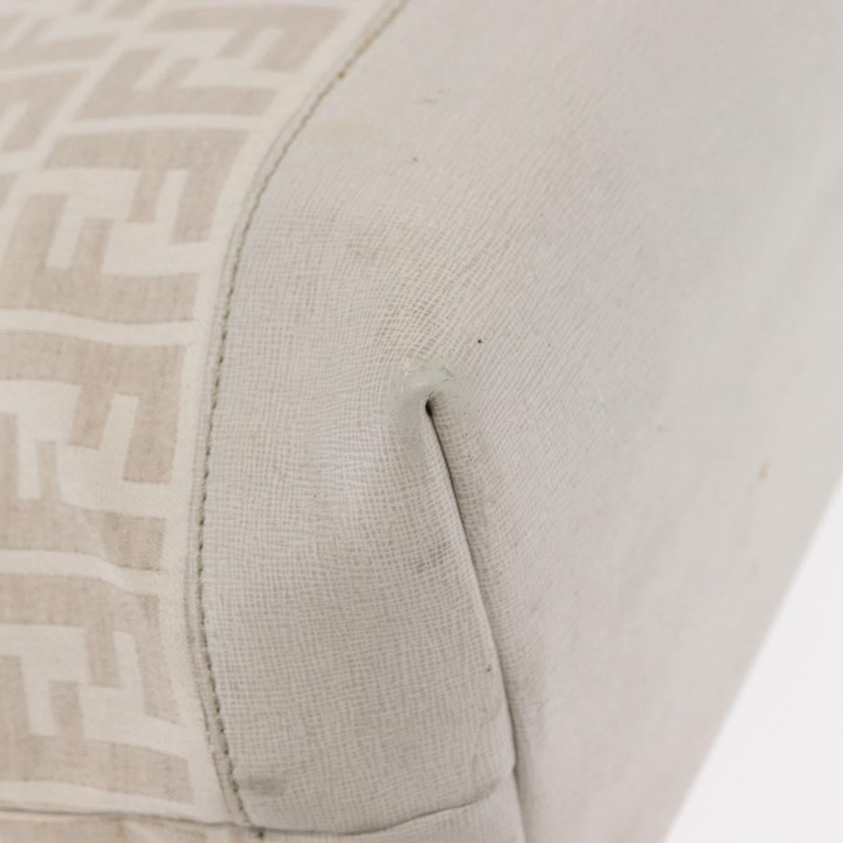 Fendi Roll Tote Zucca Canvas and Leather, BEIGE, CANVAS, Tote bag