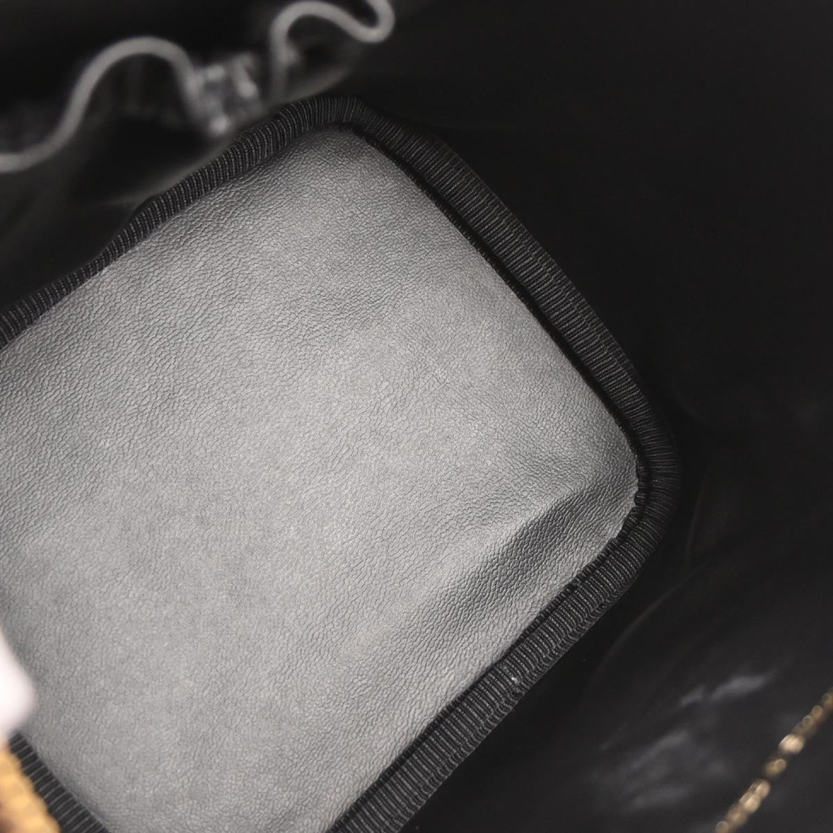 Chanel Vintage Timeless Cosmetic Case Caviar, Black, Leather, Clutch