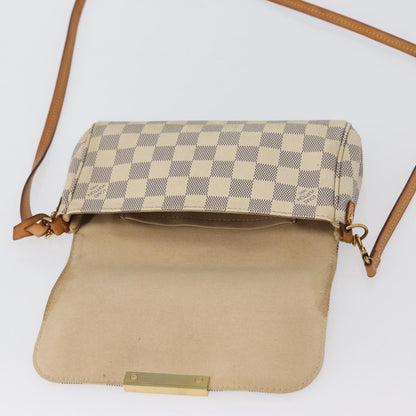 Louis Vuitton Favorite Handbag Damier, WHITE, CANVAS, Shoulder bag
